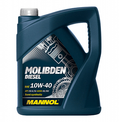 Масло моторное Mannol Molibden Diesel 10W40, 5л