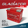 Аккумулятор GLADIATOR EFB 65Ач 650А 12V Евро размер 242*175*190