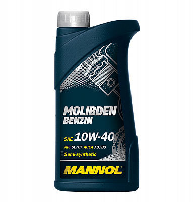 Моторное масло Mannol Molibden Benzin 10W40, 1л